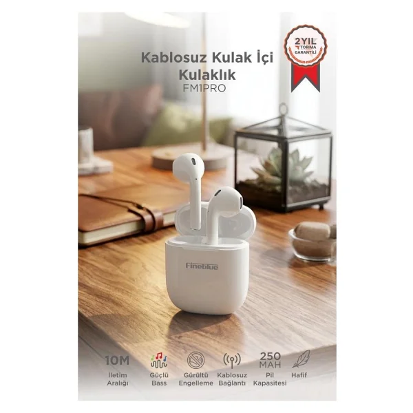 Fineblue Fm1 Pro TWS Kulak İçi Bluetooth Kulaklık - Görsel 3