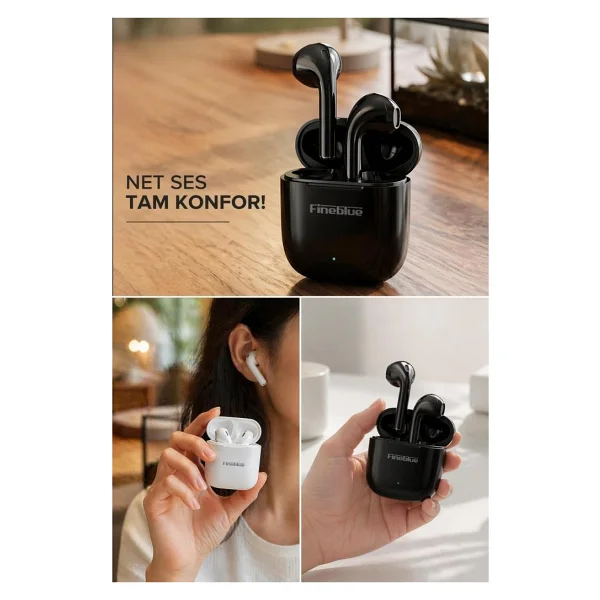 Fineblue Fm1 Pro TWS Kulak İçi Bluetooth Kulaklık - Görsel 6