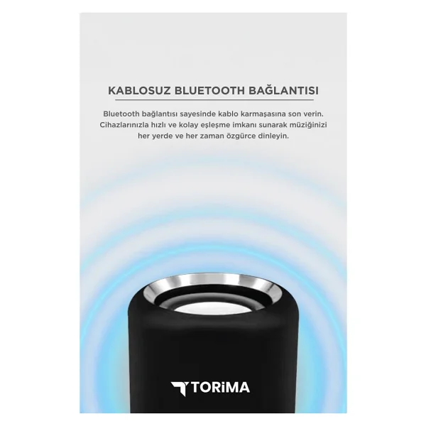 Torima D12 Siyah Bluetooth Hoparlör - Görsel 3