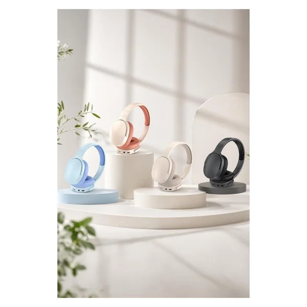 Torima P2961 Koyu Gri Kulak Üstü Bluetooth Kulaklık - Görsel 5