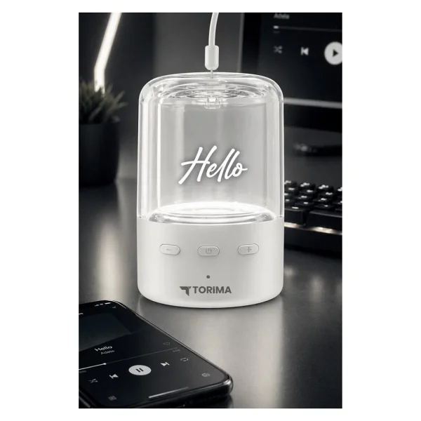Torima D73 Beyaz Bluetooth Hoparlör - Görsel 2