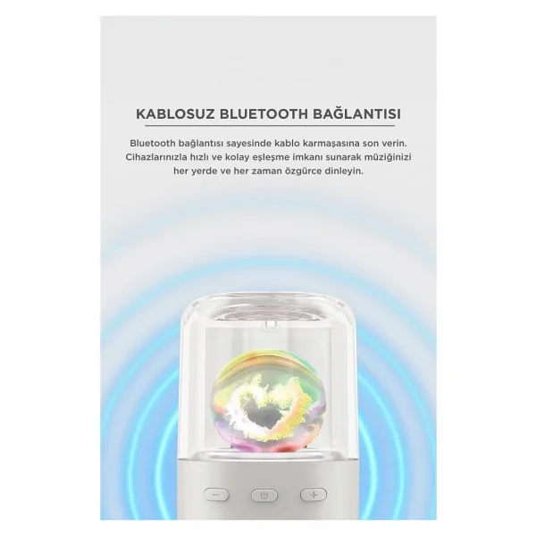 Torima D73 Beyaz Bluetooth Hoparlör - Görsel 4