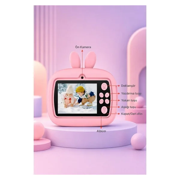 Torima Trm-Cmr18 Pembe Dijital Fotoğraf Makinesi - Görsel 3