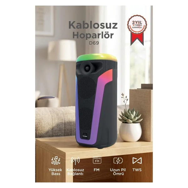 Torima D69 Bluetooth Hoparlör - Görsel 7
