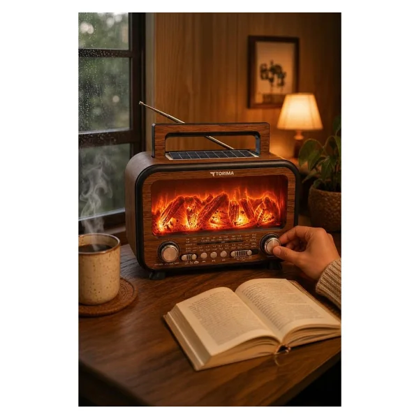 Torima D72 Bluetooth Nostaljik Radyo - Görsel 9