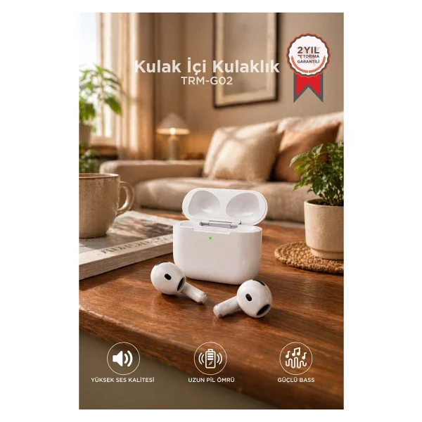 Torima Trm-Go2 ANC TWS Kulak İçi Bluetooth Kulaklık - Görsel 6
