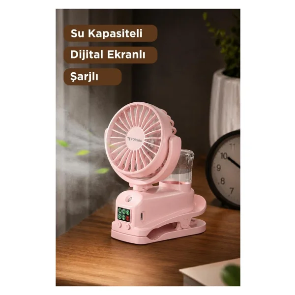 Torima F-14 Pembe Masaüstü Vantilatör - Görsel 2