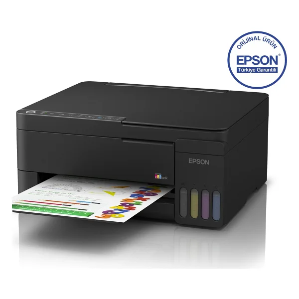 Epson Ecotank L3350 Wi-Fi + Tarayıcı + Fotokopi + Renkli Çok Fonksiyonlu Tanklı Mürekkep Püskürtmeli Yazıcı - Görsel 6