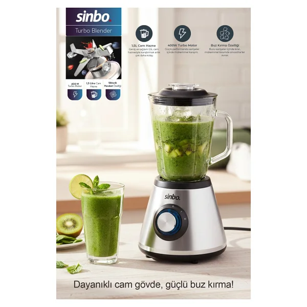 Sinbo Shb-7520 400 W Sürahi Blender - Görsel 4