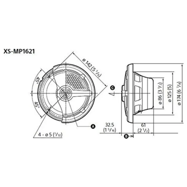 Sony XS-Mp1621 160 W 16 Cm Marine Hoparlör - Görsel 8