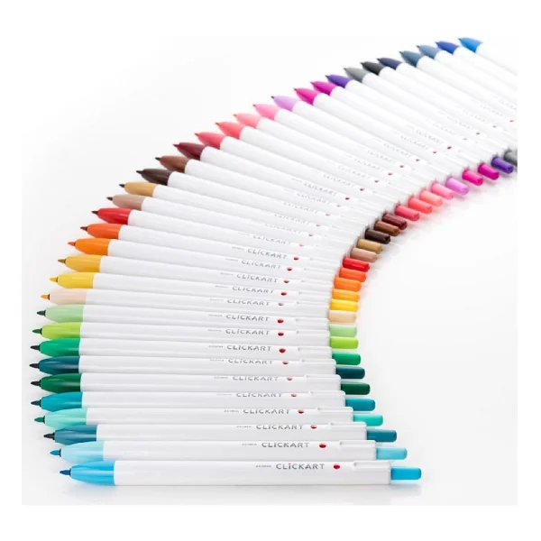 Zebra Clickart Market Pen 0.6mm 12'li Tükenmez Kalem Seti Dark Colours 12CZDK - Görsel 4