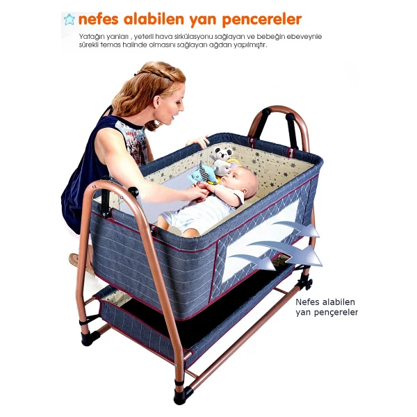 Baby Home 505 Maya Anne Yanı Sepet Beşik - Görsel 3