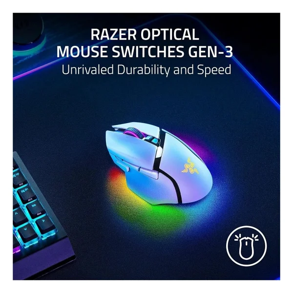 Razer Basilisk V3 Pro 35k Optik Kablolu/Kablosuz Oyuncu Mouse - Görsel 9
