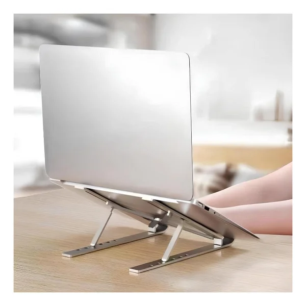 Torima Laptop Standı Katlanabilir Taşınabilir MacBook Notebook Standı Jx18 Gümüş - Beyaz - Görsel 7