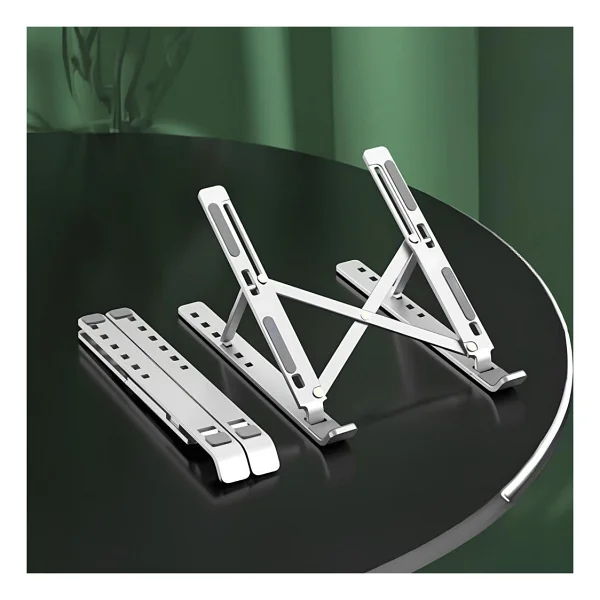 Torima Laptop Standı Katlanabilir Taşınabilir MacBook Notebook Standı Jx18 Gümüş - Beyaz - Görsel 8