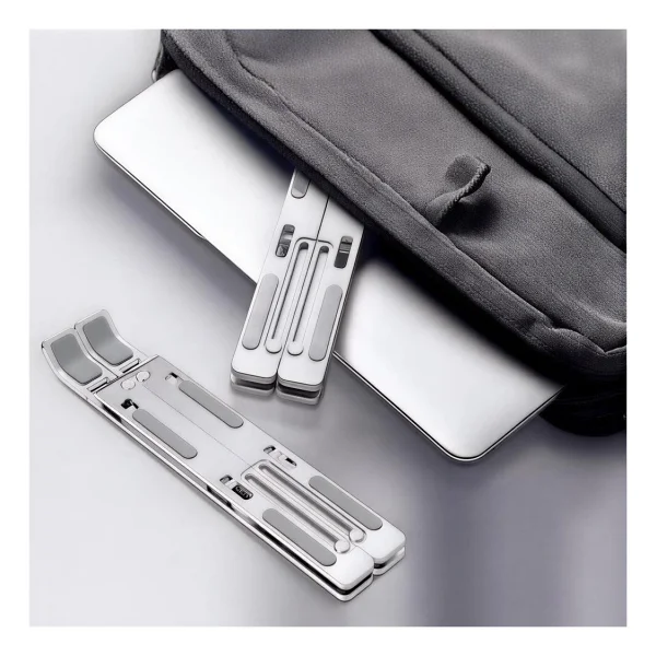 Torima Laptop Standı Katlanabilir Taşınabilir MacBook Notebook Standı Jx18 Gümüş - Beyaz - Görsel 9