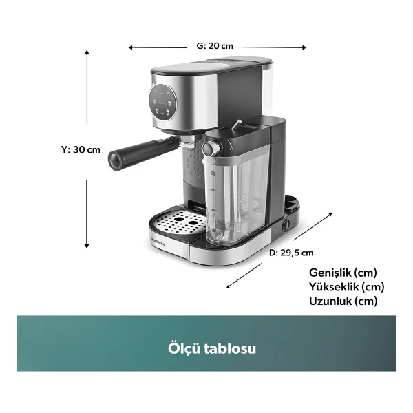 Homend Coffeebreak 5015h Yarı Otomatik Espresso Makinesi - Görsel 2