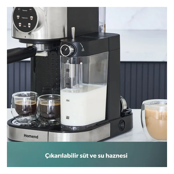 Homend Coffeebreak 5015h Yarı Otomatik Espresso Makinesi - Görsel 7