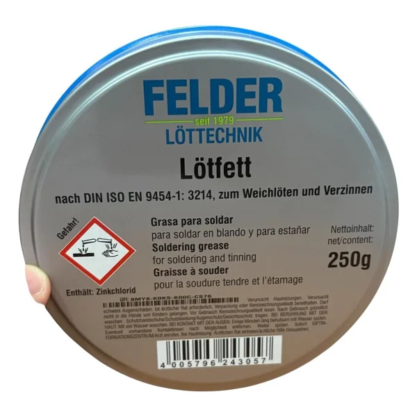Felder Lötfett 250 Gr Lehim Pastası - Görsel 2
