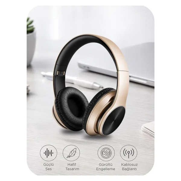 Torima P575 Kablosuz Kulak Üstü Bluetooth Kulaklık - Görsel 5
