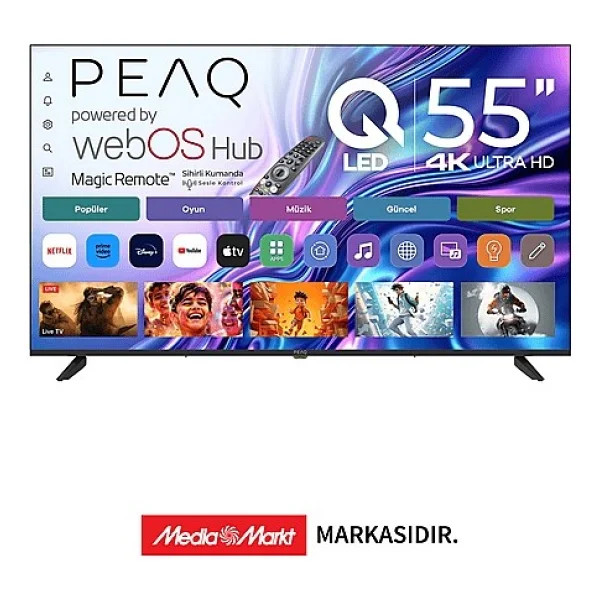 Peaq 43q90 Full HD 43" 108 Ekran Uydu Alıcılı Webos Smart QLED TV - Görsel 6