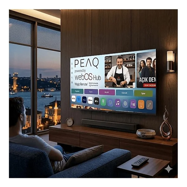Peaq 55q90 4K Ultra HD 55" 140 Ekran Uydu Alıcılı Webos Smart QLED TV - Görsel 4