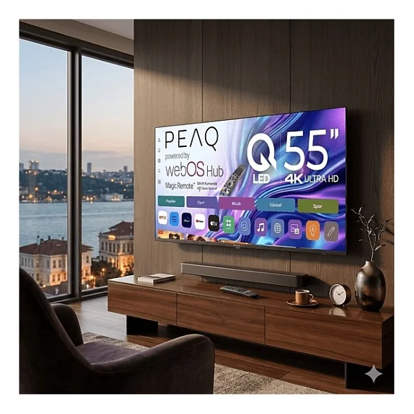 Peaq 55q90 4K Ultra HD 55" 140 Ekran Uydu Alıcılı Webos Smart QLED TV - Görsel 6