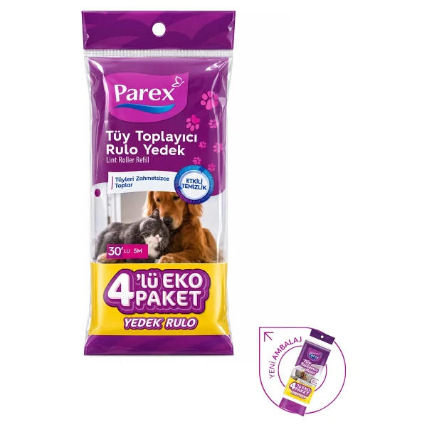 Parex Premium Tüy Toplayıcı 20'li Yedek Rulo Ve Aparat + Şeffaf Kapak Paketi - Görsel 3