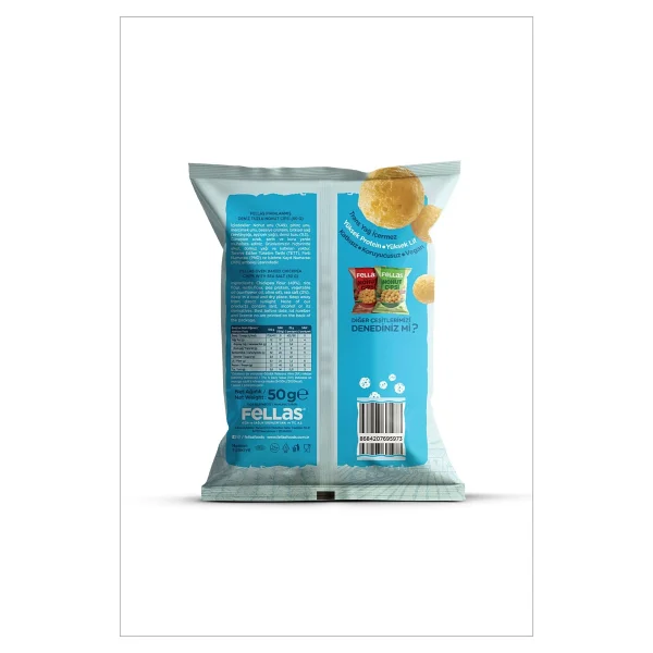 Fellas Nohut Cipsi 6'lı Mix - Mevsim Yeşillikleri (50 G) X 2 + Paprika (50 G) X 2 + Deniz Tuzlu (50 G) X 2 - Görsel 7