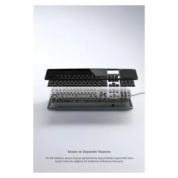 Torima Tk-01 Kablolu Standart Q Klavye Siyah - Görsel 5