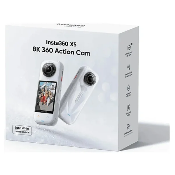 Insta360 X5 Beyaz Aksiyon Kamerası - Görsel 9