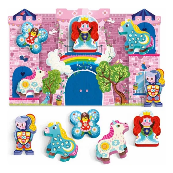 Headu Montessori First Puzzle The Unicorn Wood - Görsel 3