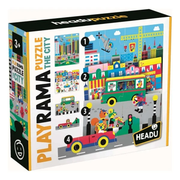 Headu Playrama The City Puzzle - Görsel 3