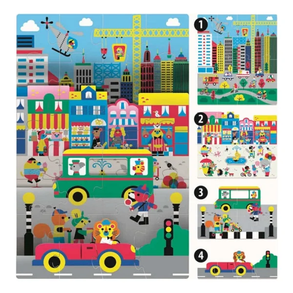 Headu Playrama The City Puzzle - Görsel 4