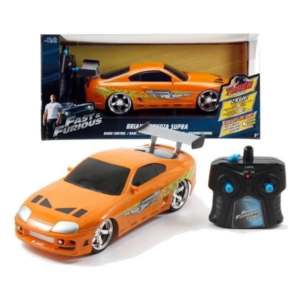 Jada Fast And Furious Rc 1995 Toyota Supra 1:16 Uzaktan Kumandalı Araba 206006 - Görsel 4