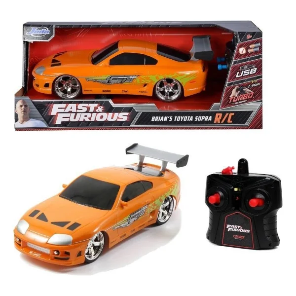 Jada Fast And Furious Rc 1995 Toyota Supra 1:16 Uzaktan Kumandalı Araba 206006 - Görsel 5