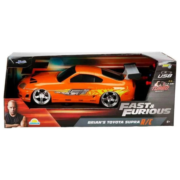 Jada Fast And Furious Rc 1995 Toyota Supra 1:16 Uzaktan Kumandalı Araba 206006 - Görsel 8