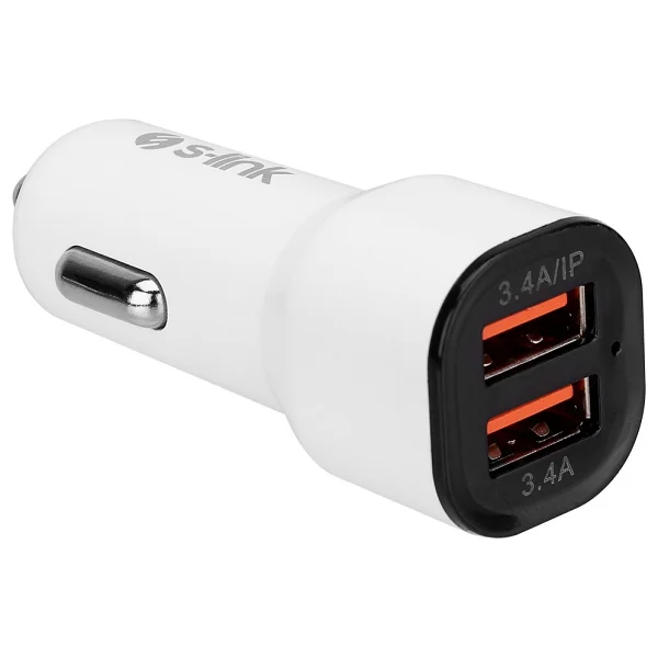 S-link SL-EC30L iPhone Kablolu 3.4 A 2 USB Çıkışlı Araç Şarj Cihazı - Görsel 2