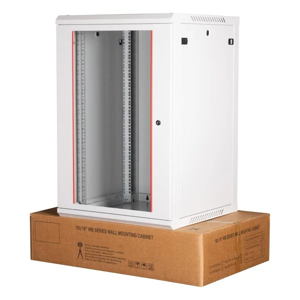 Lande 18u 19" Duvar Tipi Rack Kabinet Genişlik: 600 Mm Derinlik: 600 Mm Açık Gri Demonte - Görsel 6