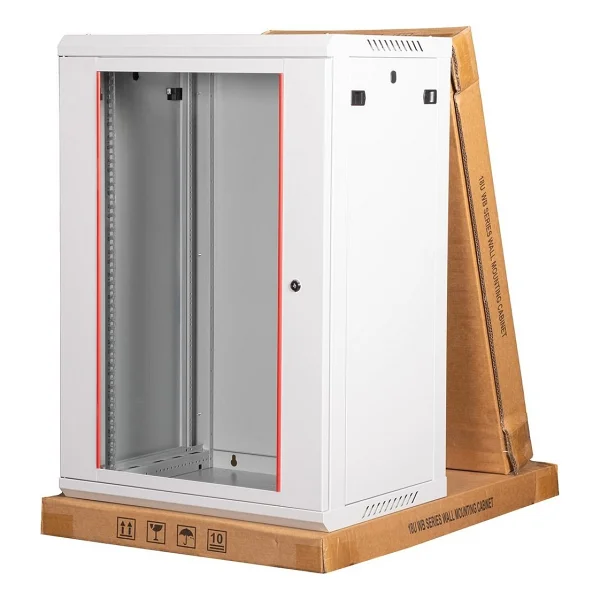 Lande - 18u 19" Duvar Tipi Rack Kabinet Genişlik: 600 Mm Derinlik: 450 Mm Açık Gri Demonte - Görsel 5