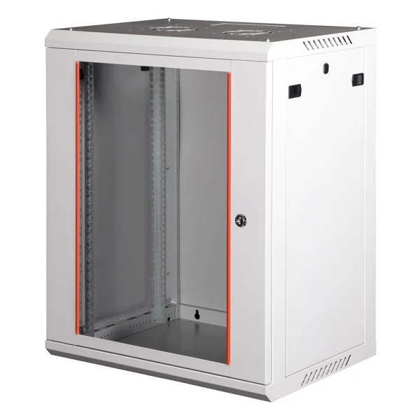 Lande - 18u 19" Duvar Tipi Rack Kabinet Genişlik: 600 Mm Derinlik: 450 Mm Açık Gri Demonte - Görsel 2