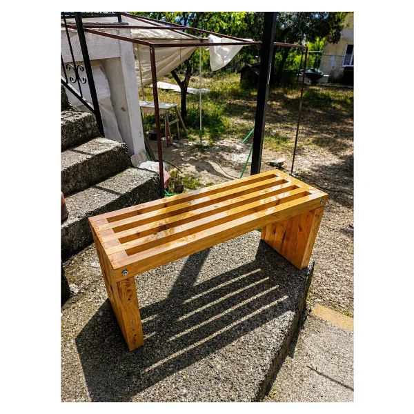Umut Park Ahşap Geçmeli Oturma Bank - Görsel 2