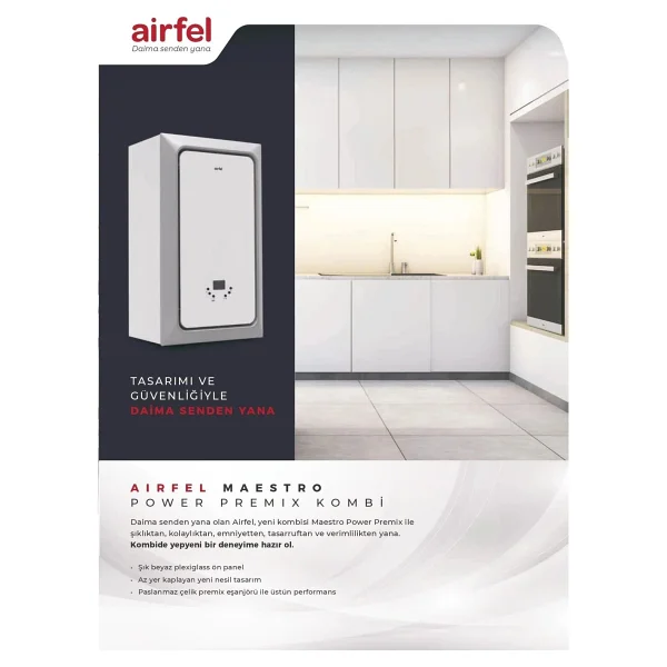 Airfel Maestro Power Premix 23 Kw Tam Yoğuşmalı Kombi - Görsel 2