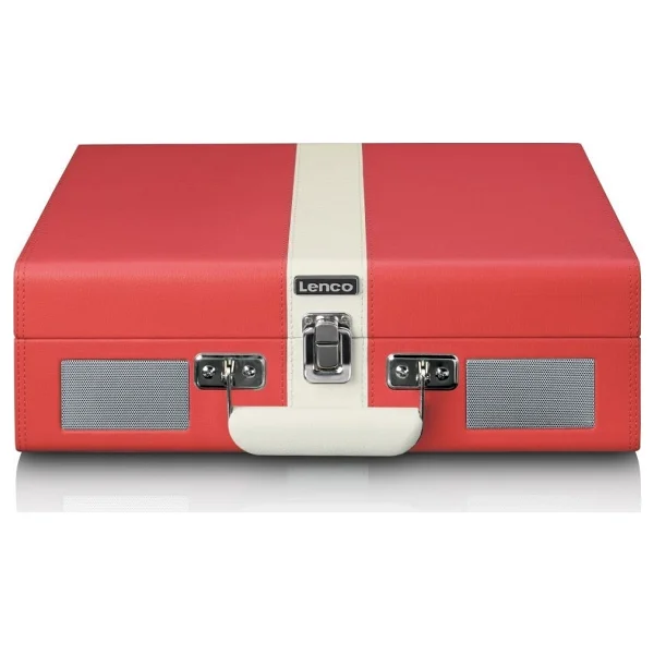 Lenco Classic Phono Tt-110 Kırmızı Çantalı Retro Pikap - Görsel 3