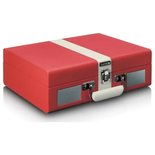 Lenco Classic Phono Tt-110 Kırmızı Çantalı Retro Pikap - Görsel 4