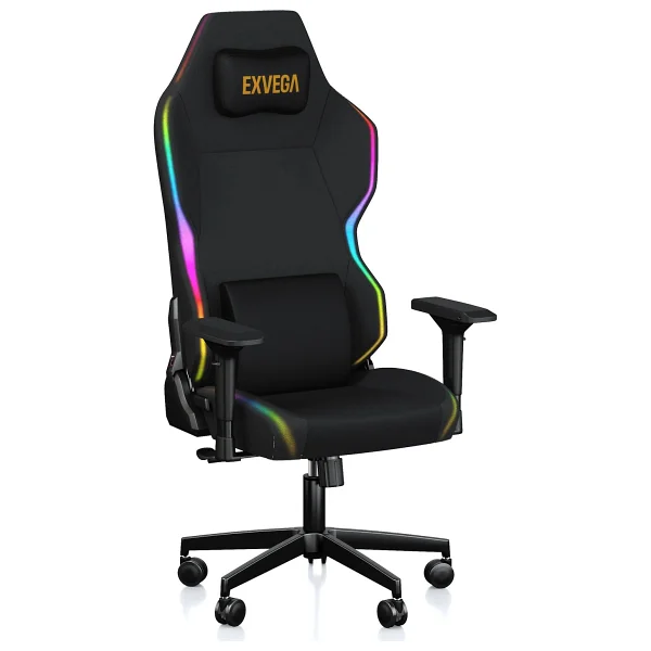 Exvega Lunar Active Hoparlörlü Masajlı RGB Kumaş Oyuncu Koltuğu - Görsel 2