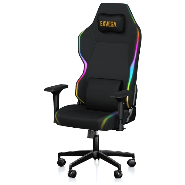 Exvega Lunar Active Hoparlörlü Masajlı RGB Kumaş Oyuncu Koltuğu - Görsel 4