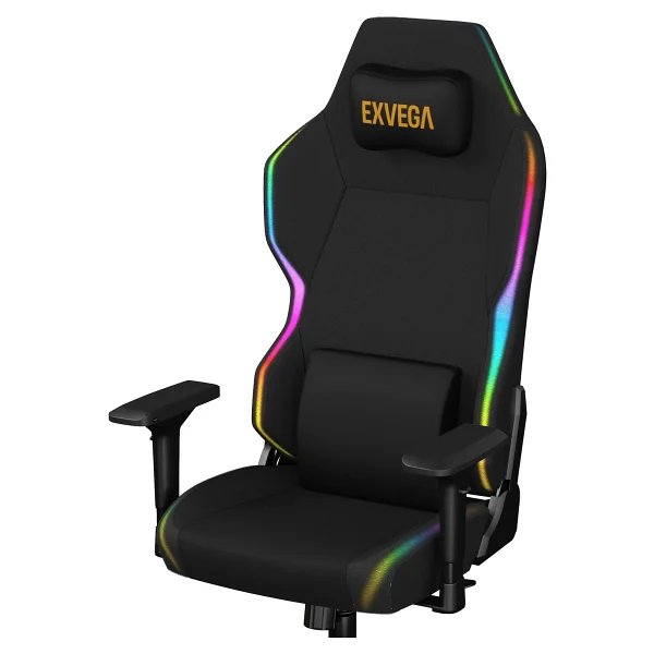Exvega Lunar Active Hoparlörlü Masajlı RGB Kumaş Oyuncu Koltuğu - Görsel 6
