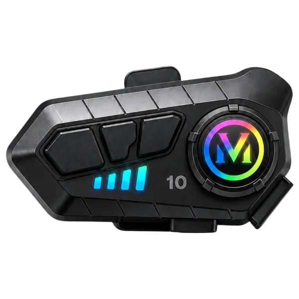Neffo V10 5.3 Motosiklet Kask Kulaklık Intercom Işıklı Motorsiklet Interkom - Görsel 4