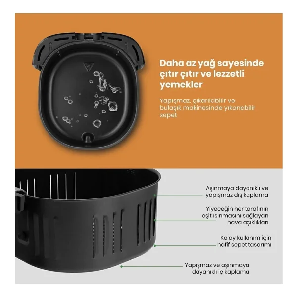 Goldmaster Freshcook Gm7454 7 Lt Yağsız Fritöz - Görsel 7